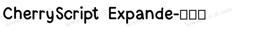 CherryScript Expande字体转换